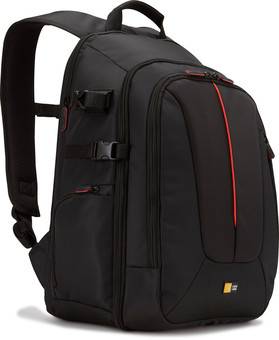 Rca Informatique - image du produit : SAC  DOS NYLON NOIR/ROUGE POUR REFLEX