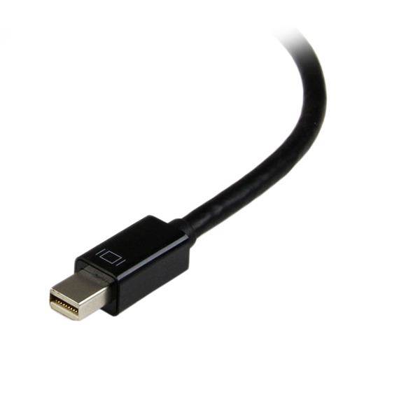 Rca Informatique - image du produit : ADAPTATEUR MINI DP VERS VGA / VERS DVI-D ACTIF 91 CM - NOIR