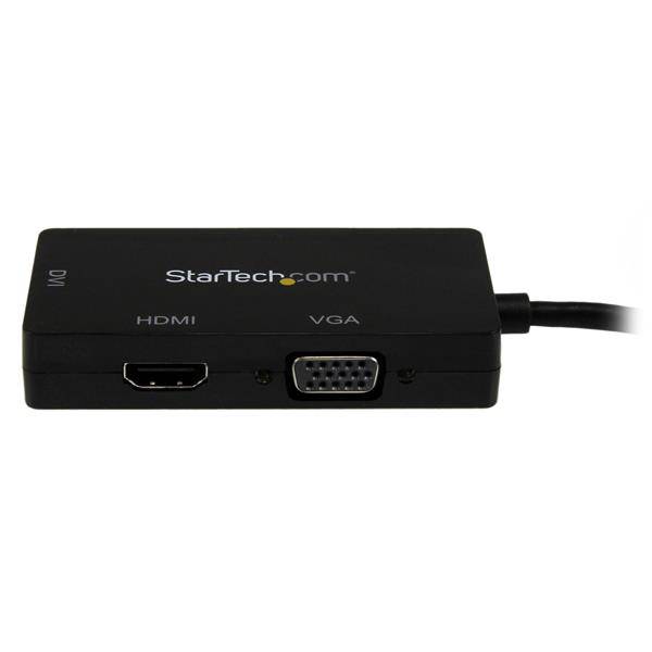 Rca Informatique - image du produit : ADAPTATEUR MINI DP VERS VGA / VERS DVI-D ACTIF 91 CM - NOIR