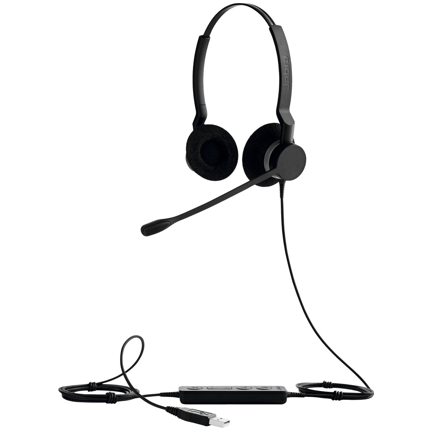 Rca Informatique - image du produit : JABRA BIZ 2300 USB DUO HEAD BRACKED MUTE/VOL. CONTR.