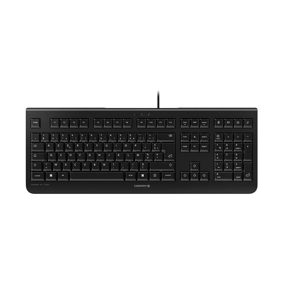 Rca Informatique - image du produit : CHERRY KC 6000 SLIM BLACK CORDED KEYBOARD USB FRENCH