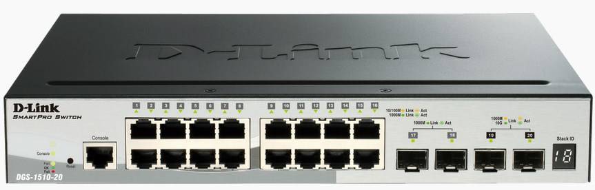 Rca Informatique - Image du produit : 20-PORT GIGABIT SMARTPRO SWITCH STACKABLE 2 SFP 2 10G SFP+