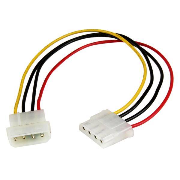 Rca Informatique - image du produit : 12IN LP4 EXTENDER CABLE - 4 PIN MOLEX POWER EXTENSION CABLE