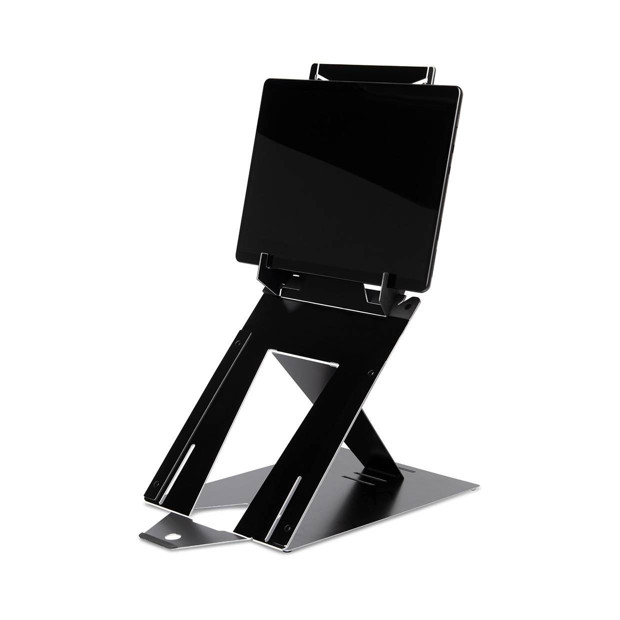 Rca Informatique - image du produit : R-GO RISER DUO/TABLET-LAPTOP STAND-ADJUSTABLE/BLACK