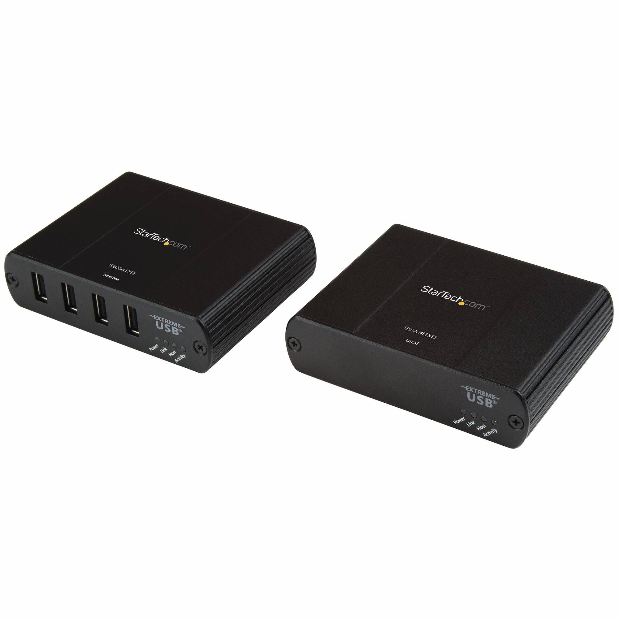 Rca Informatique - image du produit : EXTENDEUR 4 PORTS USB 2.0 SUR LAN GBE OU CAT5E / CAT6 - 100 M