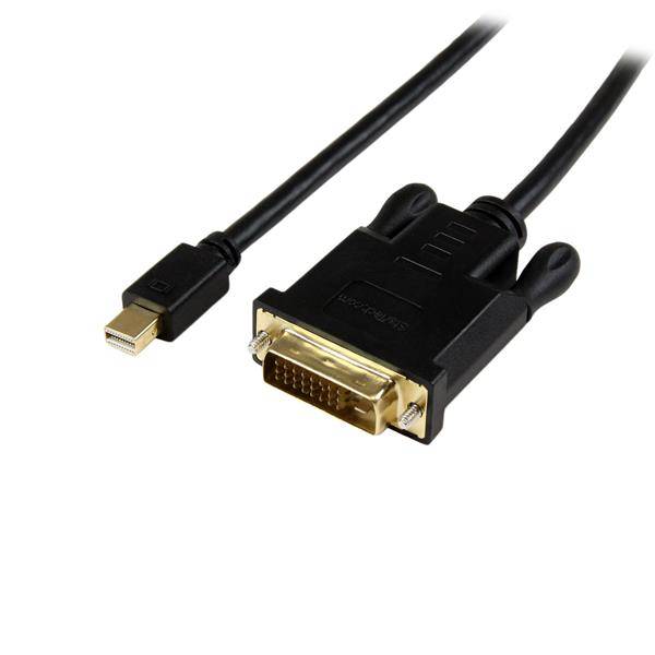 Rca Informatique - Image du produit : 3FT MINI DP TO DVI CONVERTER CABLE-MDP TO DVI-BLACK