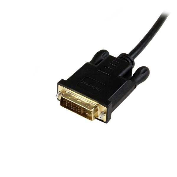 Rca Informatique - image du produit : 3FT MINI DP TO DVI CONVERTER CABLE-MDP TO DVI-BLACK