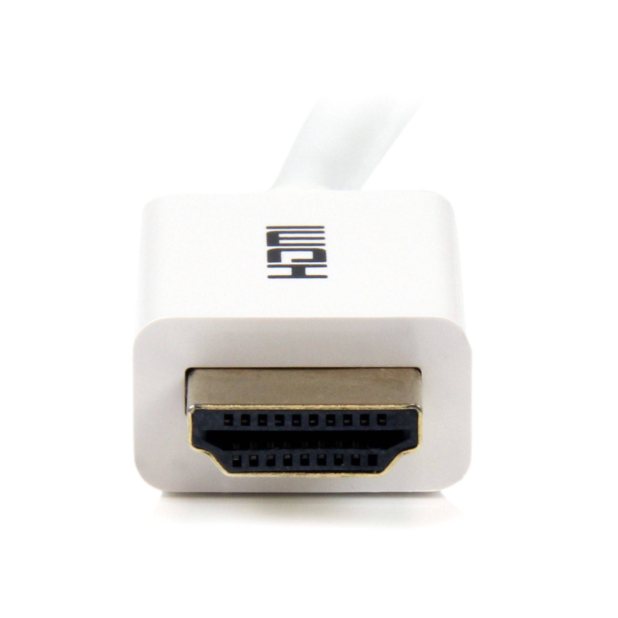 Rca Informatique - image du produit : CABLE HDMI HAUTE VITESSE CL3 MALE VERS MALE BLANC 3M DANS MUR