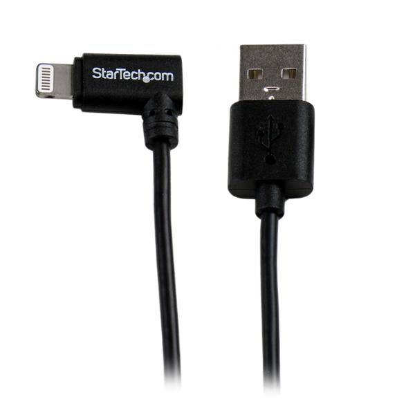 Rca Informatique - Image du produit : 1M ANGLED LIGHTNING TO USB CABLE CHARGE AND SYNC 3 FT