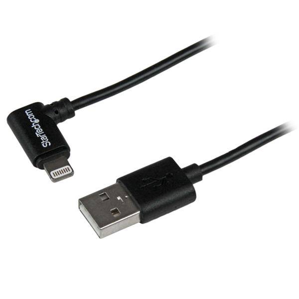 Rca Informatique - image du produit : 1M ANGLED LIGHTNING TO USB CABLE CHARGE AND SYNC 3 FT