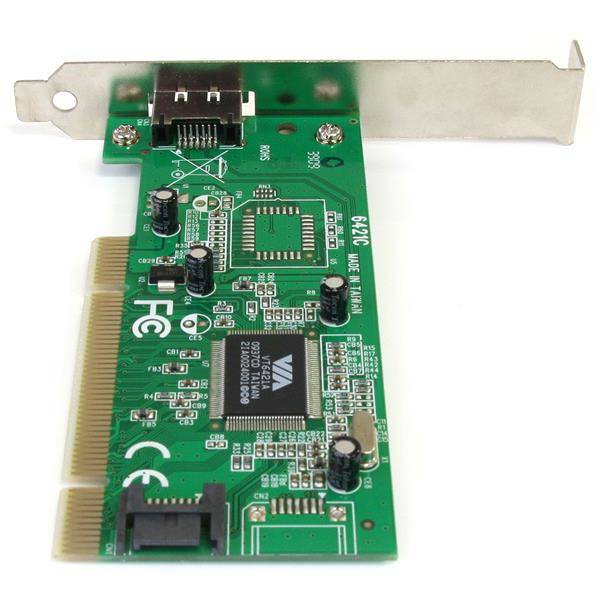 Rca Informatique - image du produit : CARTE CONTROLEUR 1 PORT ESATA + 1 PORT SATA PCI AVEC SUPPORT LP