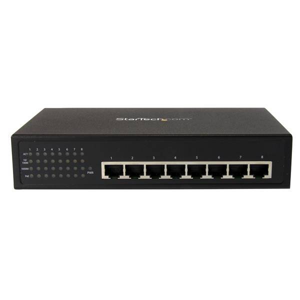 Rca Informatique - image du produit : SWITCH GIGABIT ETHERNET 8 PORTS NON GERE AVEC POE 802.3AF/AT