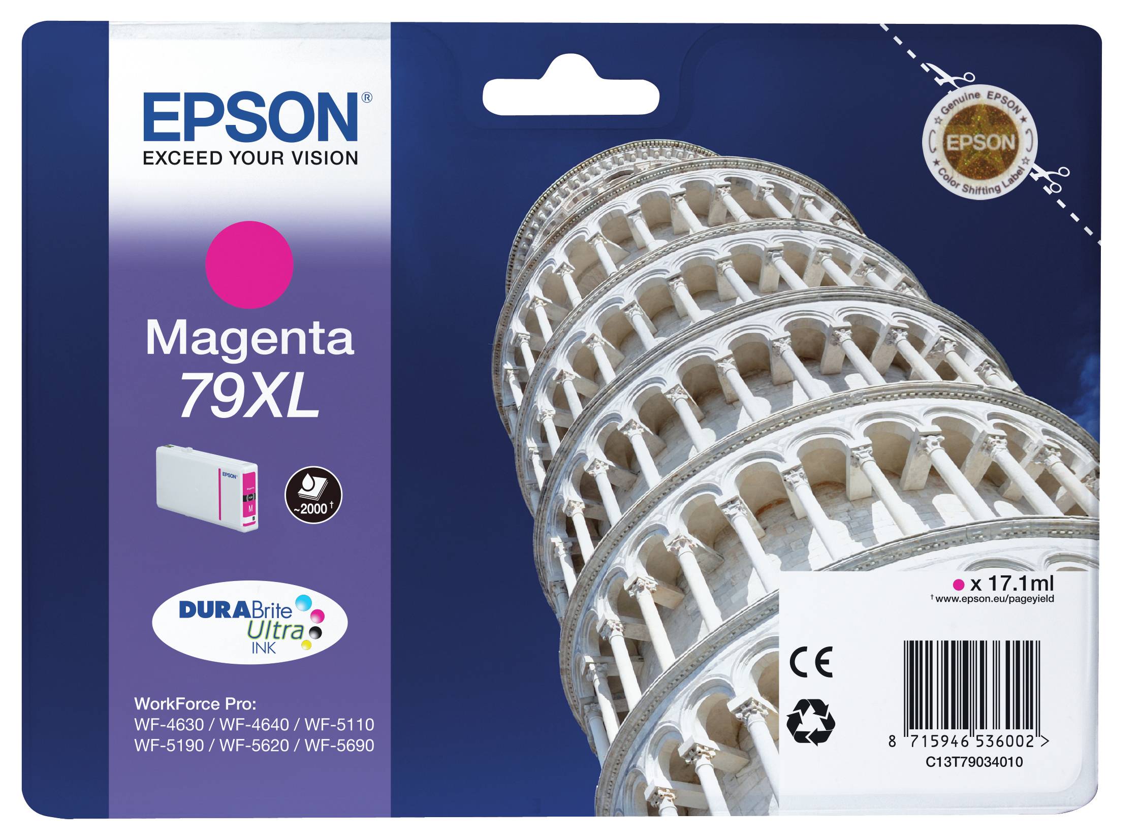 Rca Informatique - Image du produit : SINGLEPACK MAGENTA79XLDURABRITE MAGENTA 79XL DURABRITE ULTRA INK