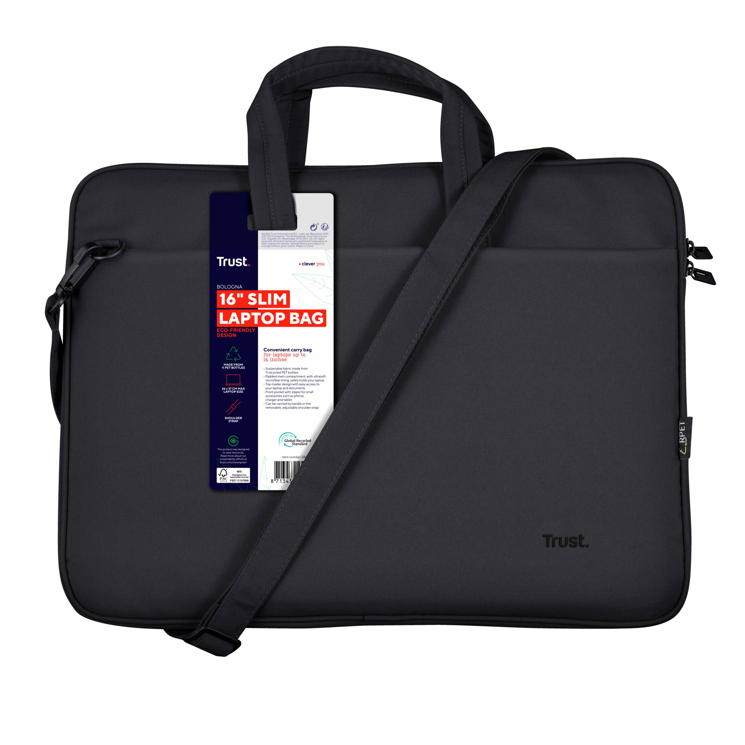 Rca Informatique - image du produit : BOLOGNA 16IN ECO PANNIER - BLACK BQ 15