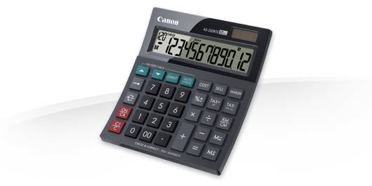 Rca Informatique - image du produit : AS-220RTS DESK CALCULATOR