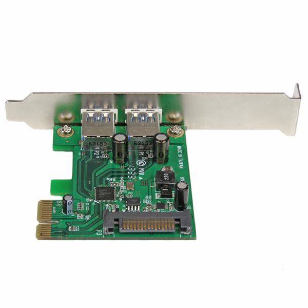 Rca Informatique - image du produit : 2PORT USB 3 PCIE CONTROLLER CARD W/ UASP - 5GBPS USB 3 CARD