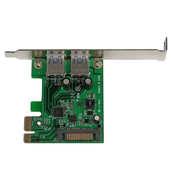 Rca Informatique - image du produit : 2PORT USB 3 PCIE CONTROLLER CARD W/ UASP - 5GBPS USB 3 CARD