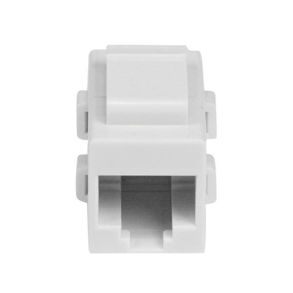 Rca Informatique - image du produit : CAT6 RJ45 COUPLER WHITE - RJ45 KEYSTONE JACK CAT.6 F/F