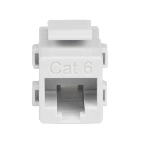 Rca Informatique - image du produit : CAT6 RJ45 COUPLER WHITE - RJ45 KEYSTONE JACK CAT.6 F/F