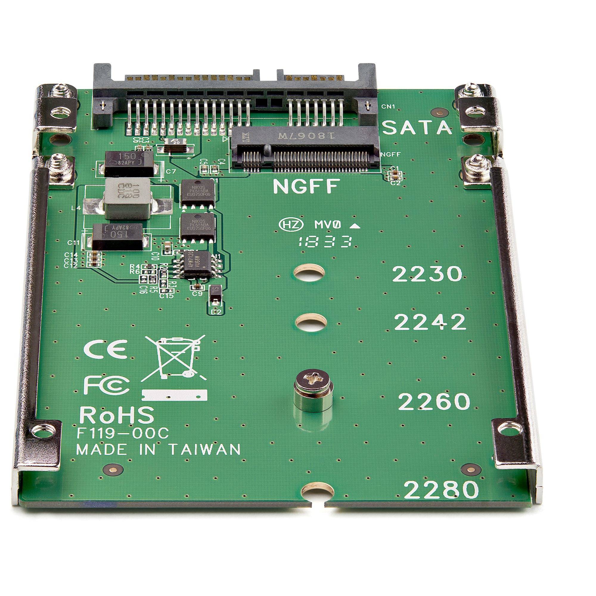 Rca Informatique - image du produit : ADAPTER M.2 NGFF SSD SATA 25