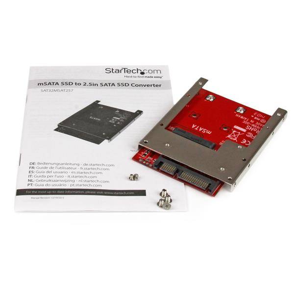 Rca Informatique - image du produit : ADAPTER MSATA SSD SATA 25