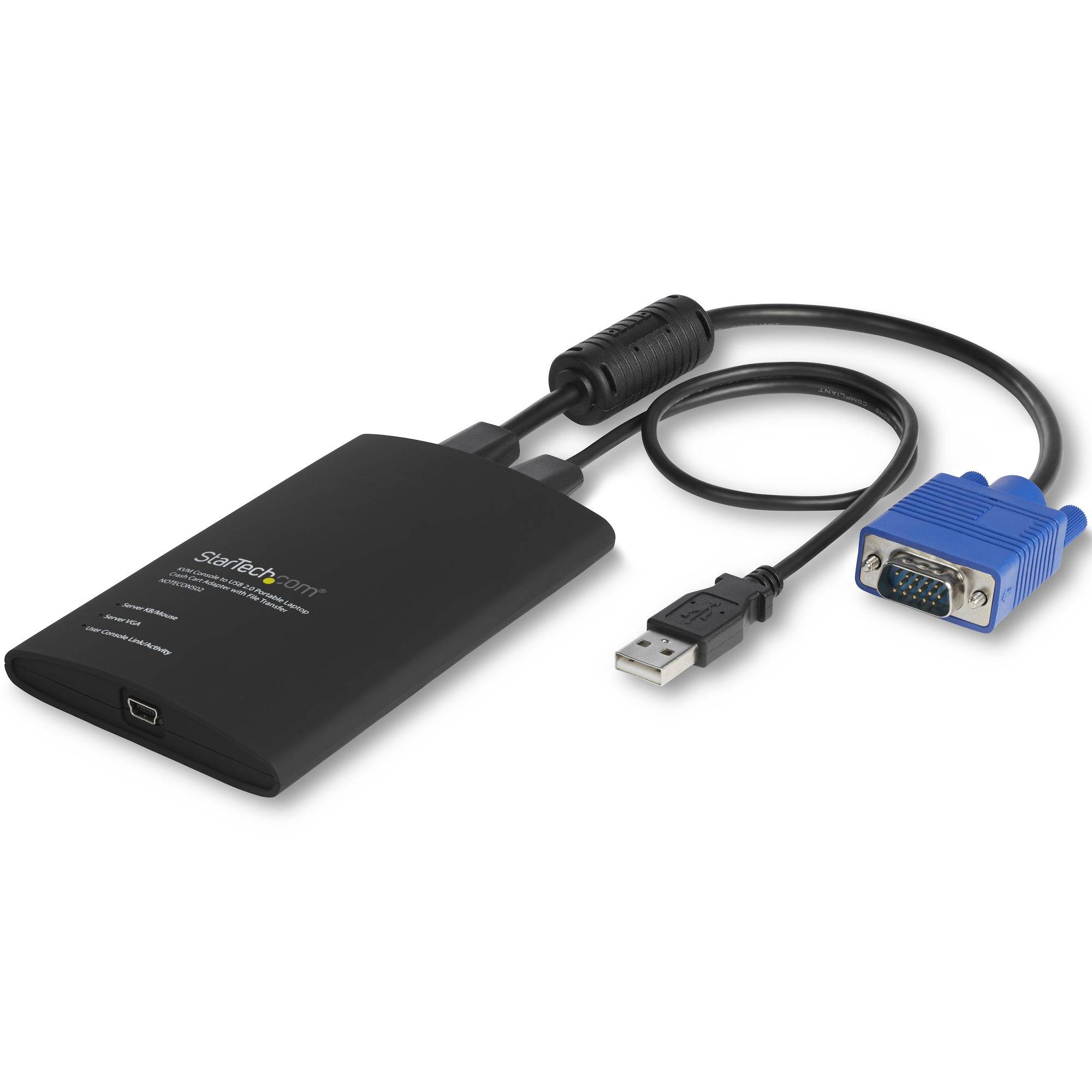 Rca Informatique - Image du produit : PORTABLE KVM CONSOLE - VGA USB CRASH CART ADAPTER