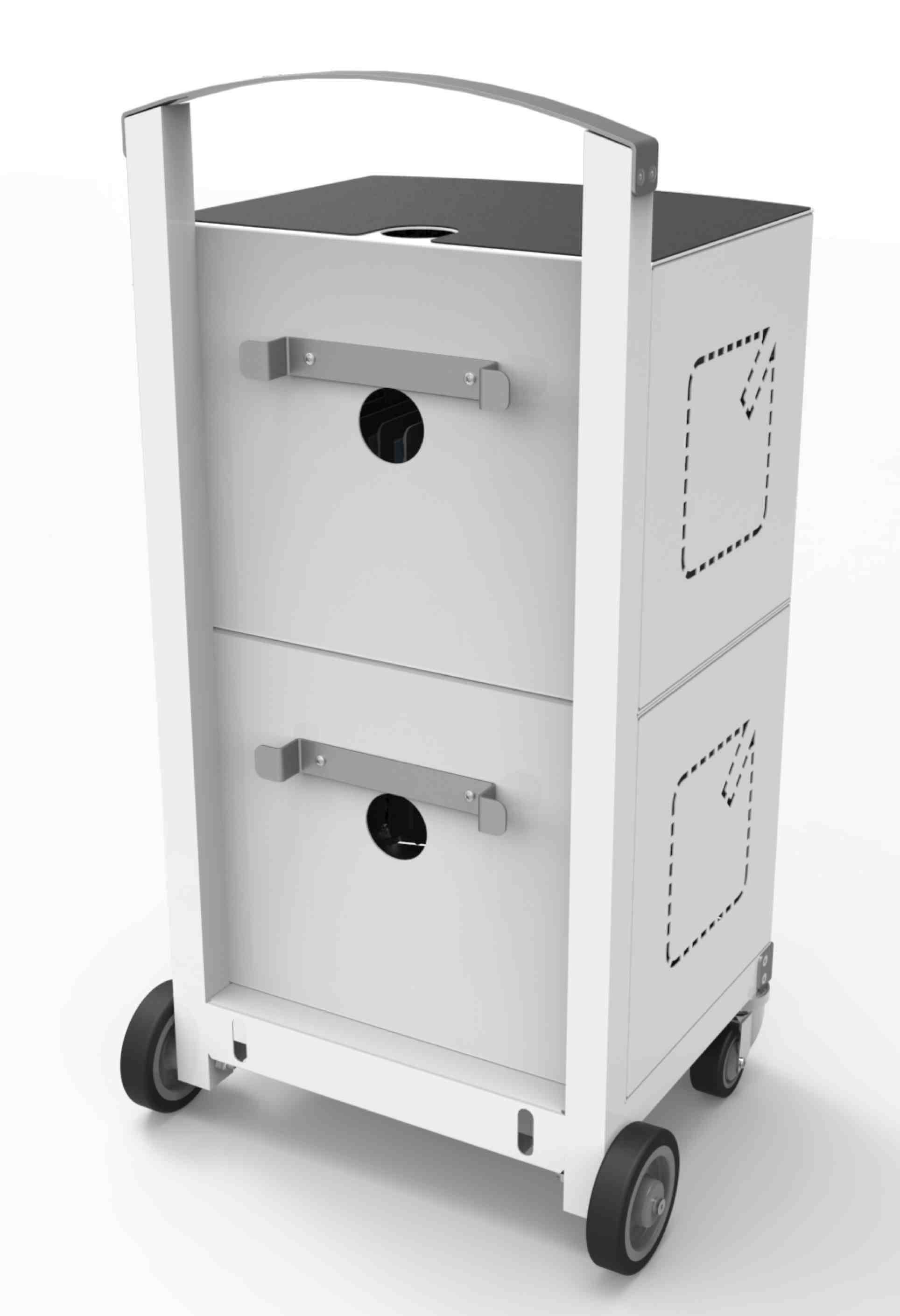 Rca Informatique - image du produit : CARTIPAD 32 DEVICES CHARGING CABINET AND CART WITH UK PLUGS