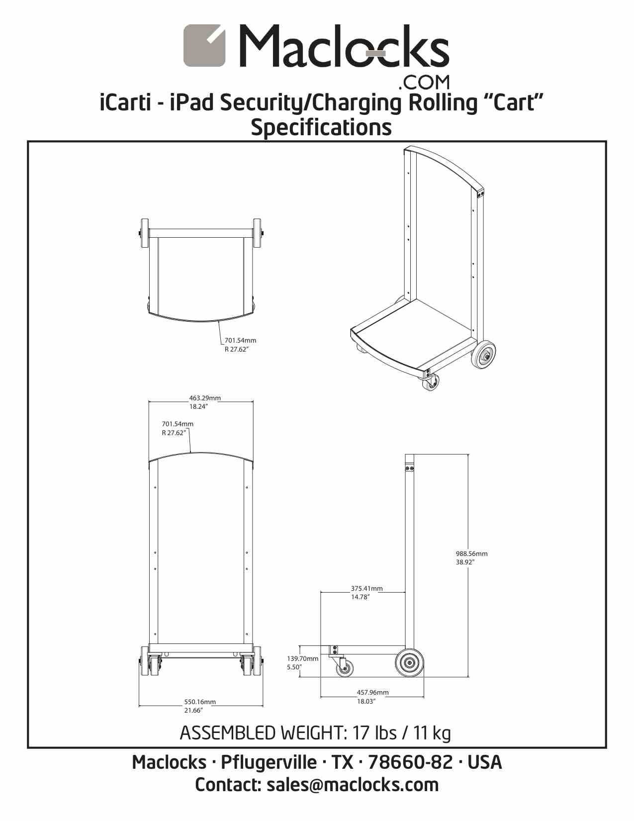 Rca Informatique - image du produit : CARTIPAD 16 DEVICES CHARGING CABINET AND CART WITH UK PLUGS