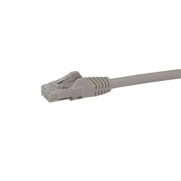 Rca Informatique - image du produit : CABLE RESEAU RJ45 CAT 6 GIGABIT UTP SANS CROCHET GRIS 3M