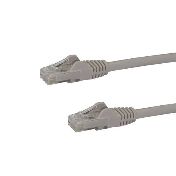 Rca Informatique - Image du produit : CABLE RESEAU RJ45 CAT 6 GIGABIT UTP SANS CROCHET GRIS 3M