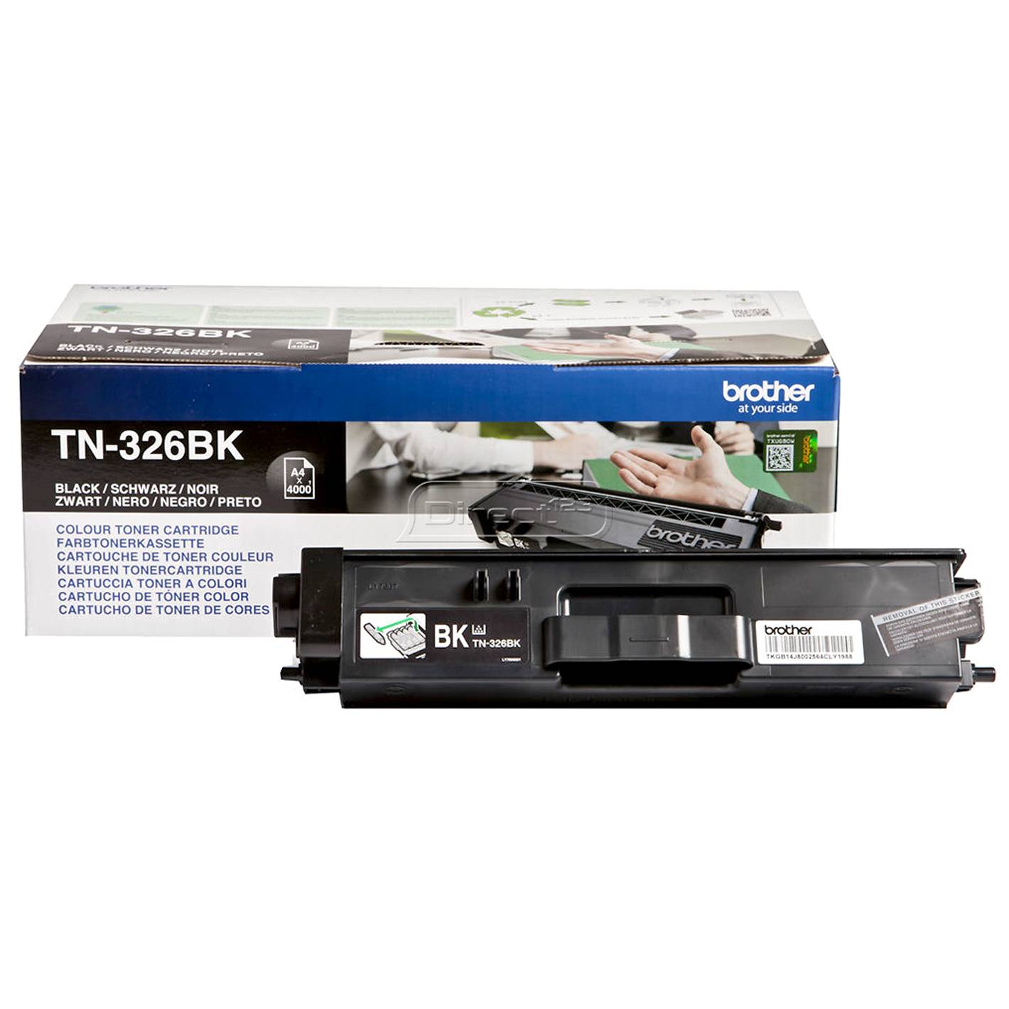 Rca Informatique - Image du produit : TN-326BK TONER NOIR HC 4000 PG F/ HLL8250CDN/8350CDW DCPL8400CD