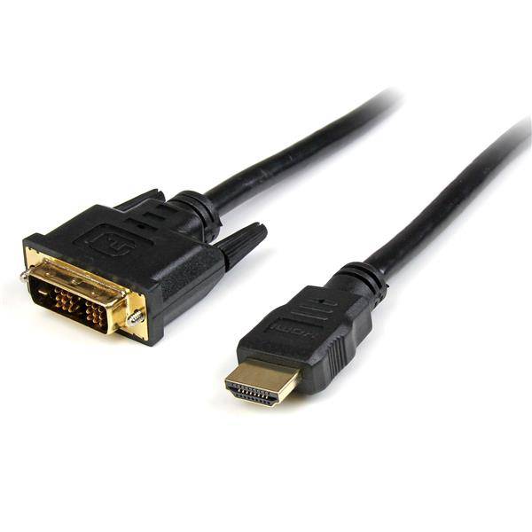 Rca Informatique - image du produit : CORDON HDMI TO DVI-D 50CM CABLE ADAPTER HDMI DVI - M/M