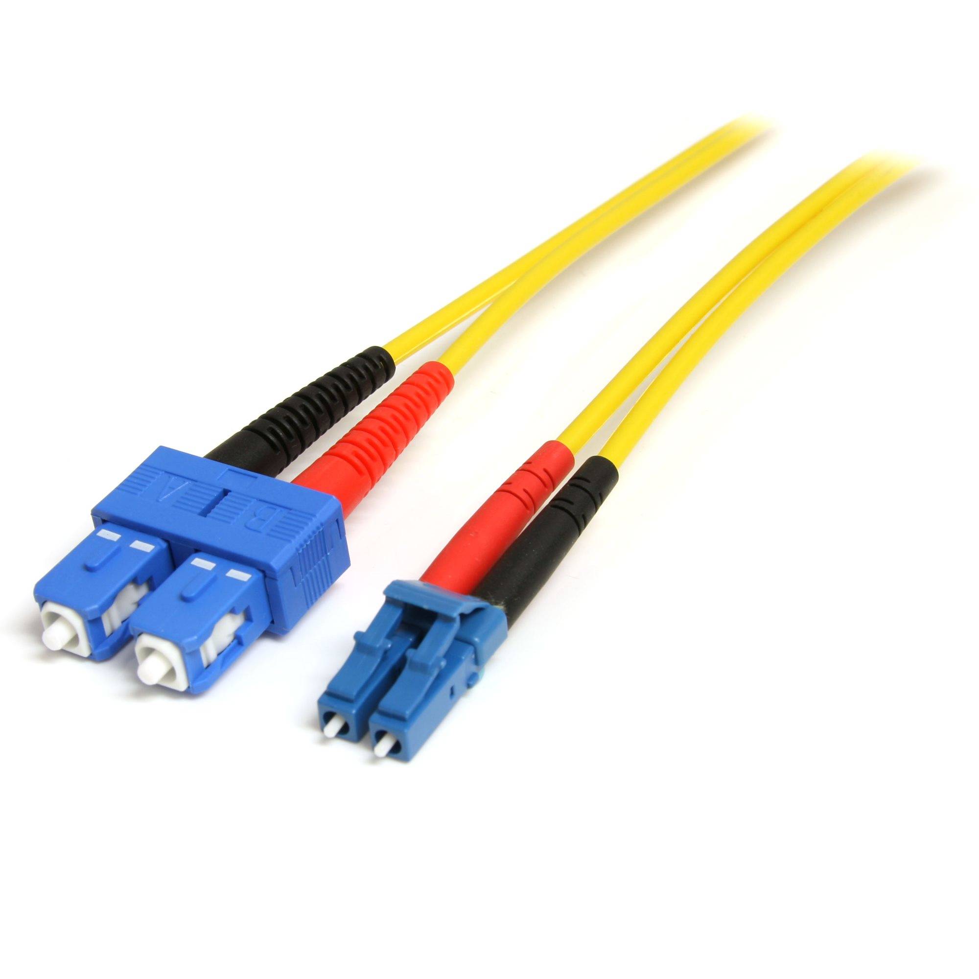 Rca Informatique - image du produit : 10M FIBER OPTIC PATCH CORD LC TO SC DUPLEX SM 9/125 LSZH FIBER