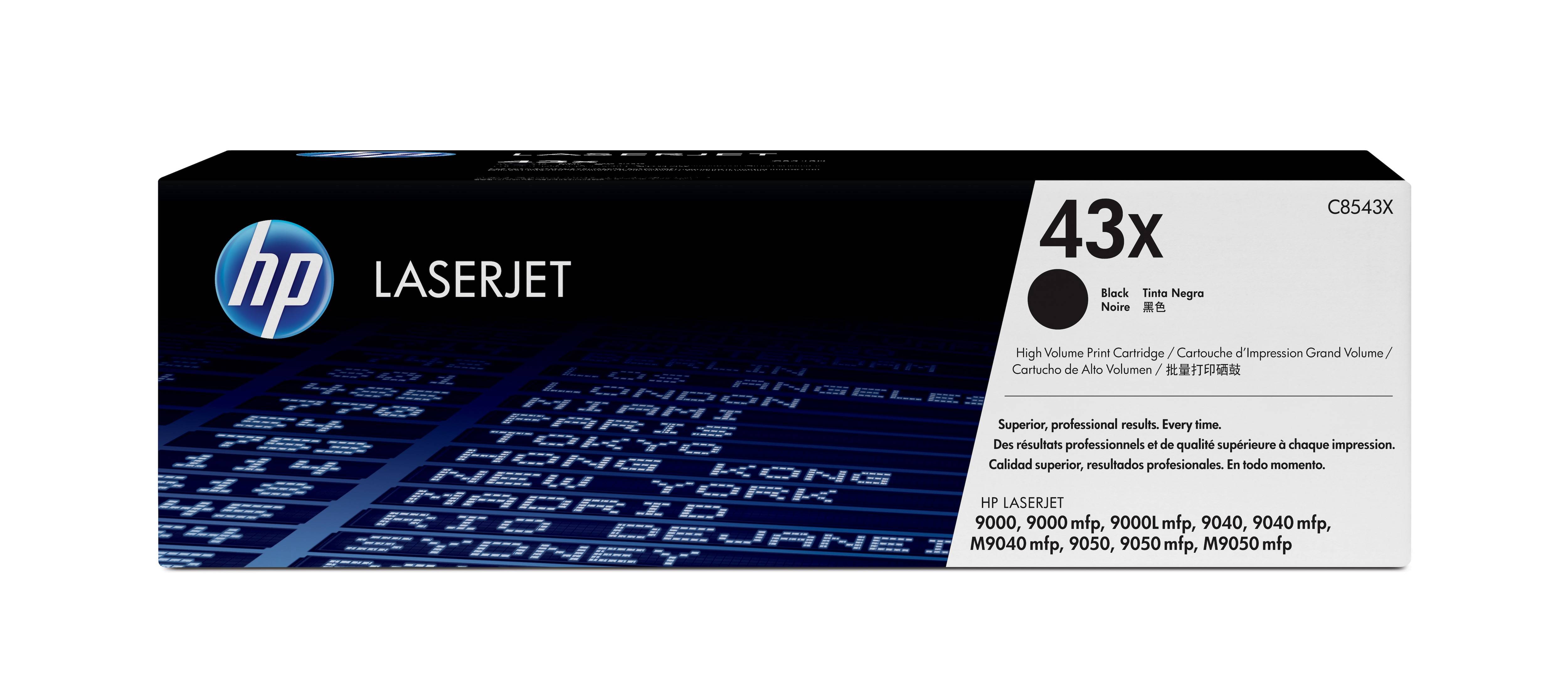 Rca Informatique - Image du produit : TONER CARTRIDGE 43X BLACK POUR LASERJET 9000