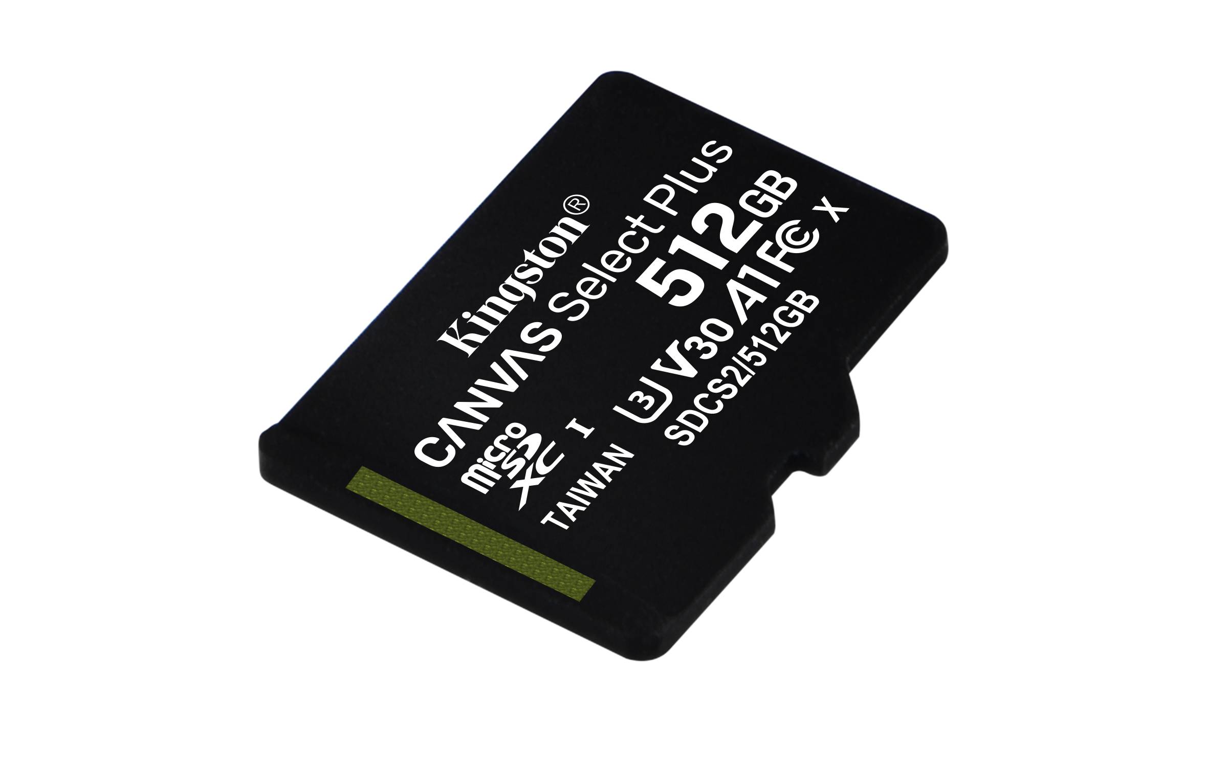 Rca Informatique - image du produit : 512GB MICROSDXC CANVAS SELECT 100R A1 C10 SINGLE PACK W/O ADP