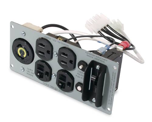 Rca Informatique - Image du produit : APC BACKPLATE KIT W/(2) 5-15R (2) 5-20R (1 00RM2U IN