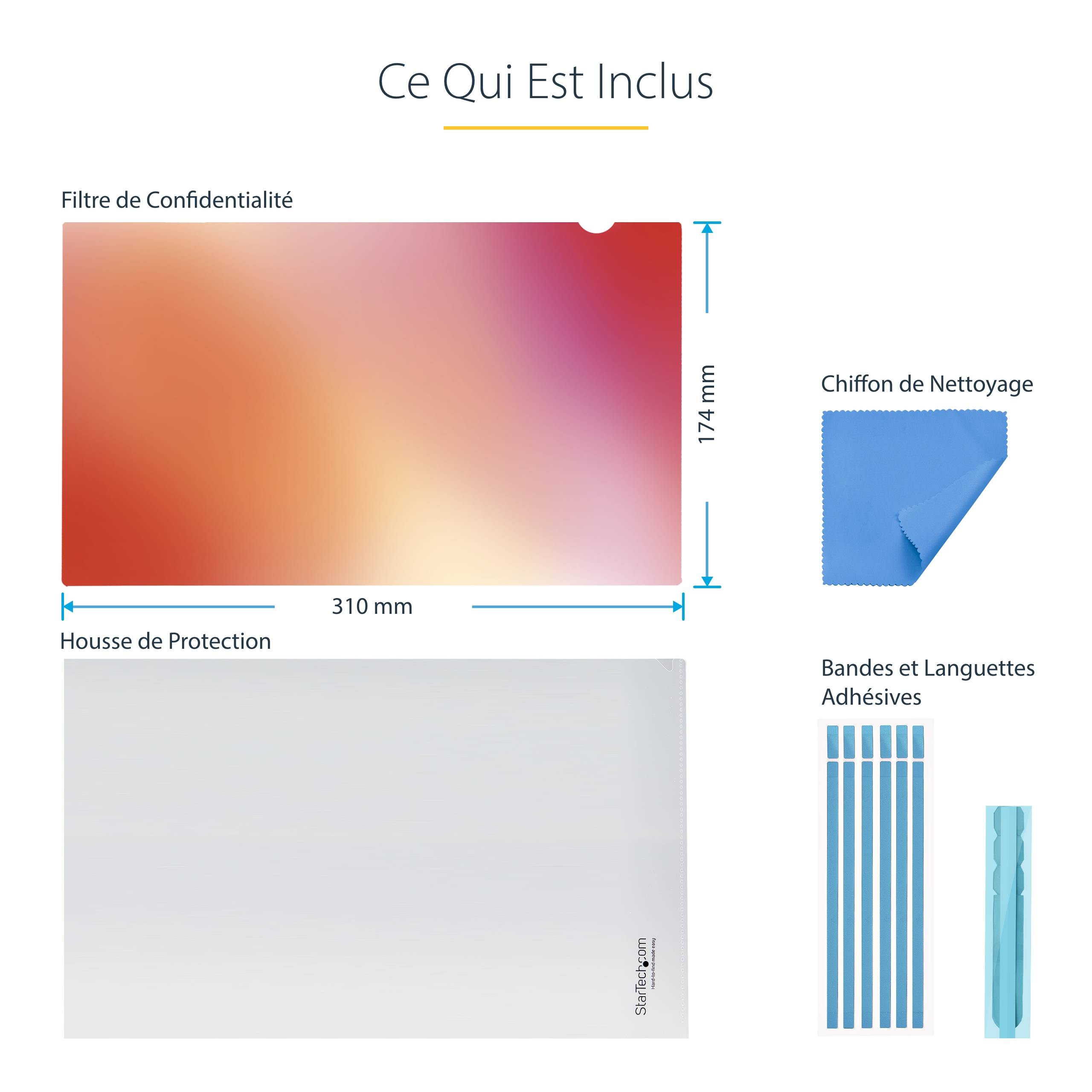 Rca Informatique - image du produit : 14IN LAPTOP PRIVACY SCREEN - GOLD PRIVACY FILTER/SECURITY SHI