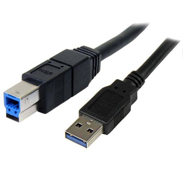 Rca Informatique - Image du produit : 3M USB 3.0 A TO B CABLE - USB 3.0 CORD M/M - BLACK