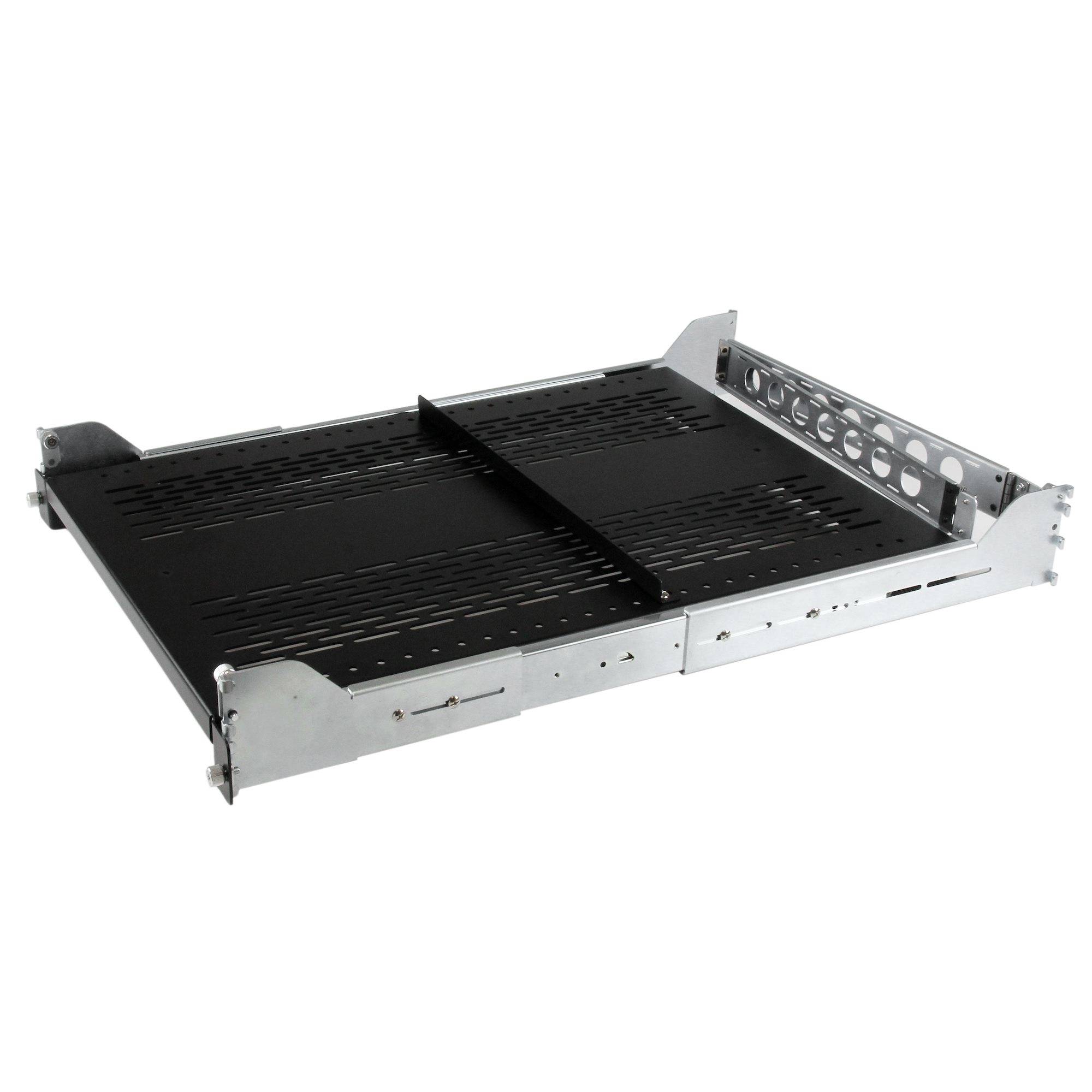 Rca Informatique - image du produit : ESTANTE VENTILADO DESLIZANTE 2U AJUSTABLE PARA RACK 22.7KG