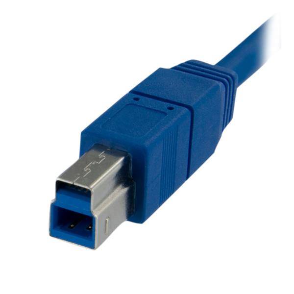 Rca Informatique - image du produit : 1M USB 3.0 A TO B CABLE - USB 3.0 CORD M/M - BACK