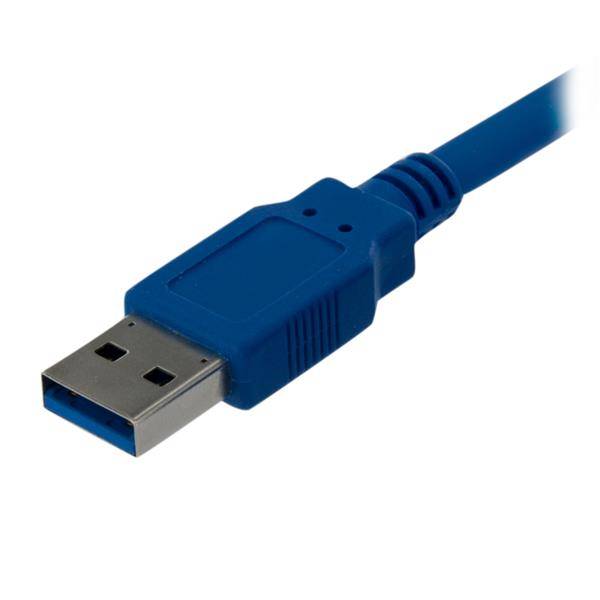 Rca Informatique - image du produit : 1M USB 3.0 A TO B CABLE - USB 3.0 CORD M/M - BACK