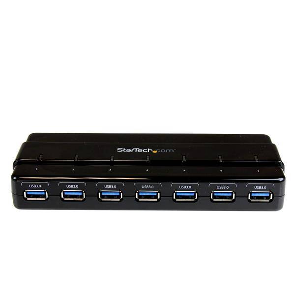 Rca Informatique - image du produit : 7PORT USB 3.0 HUB WITH POWER ADAPTER - SEVEN PORT USB 3.0 HUB