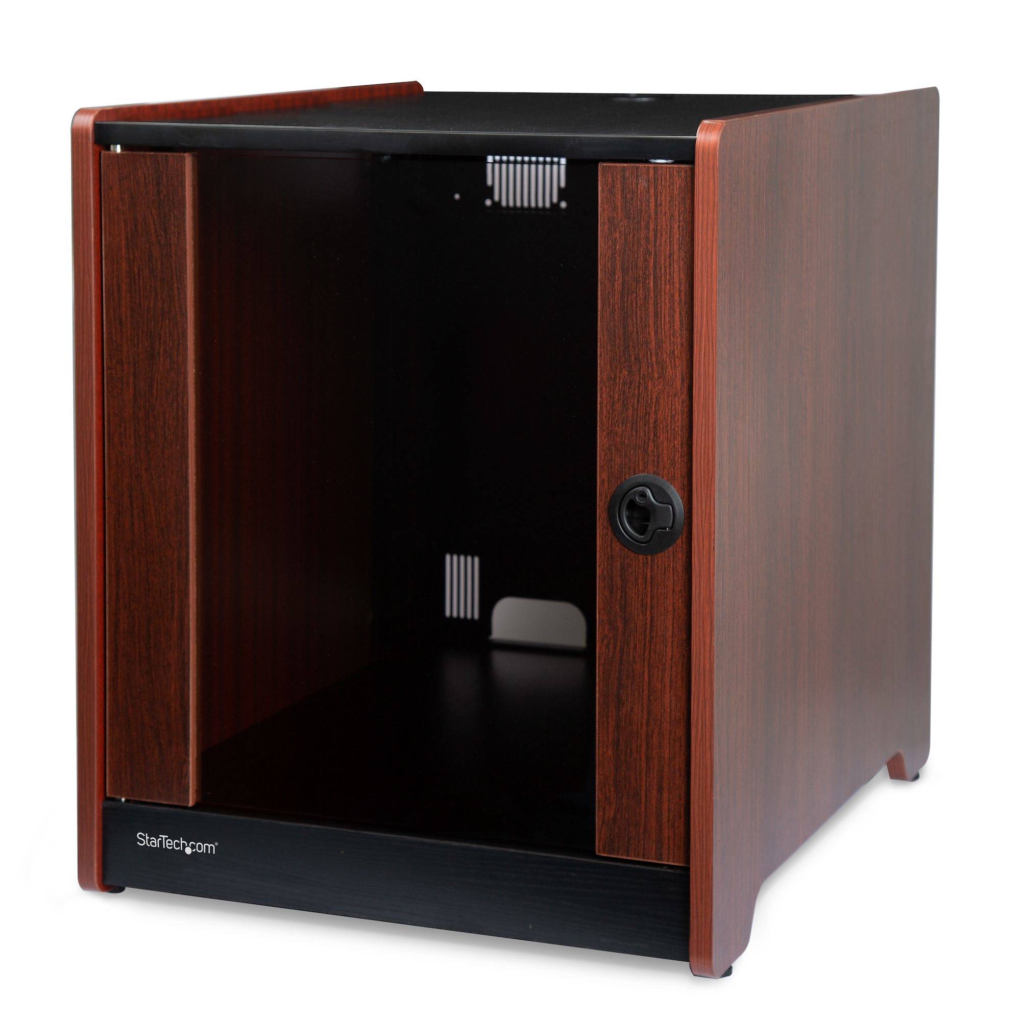 Rca Informatique - image du produit : 12U WOOD ENCLOSED OFFICE SERVER RACK - 300LBS (136KG) CAPACITY