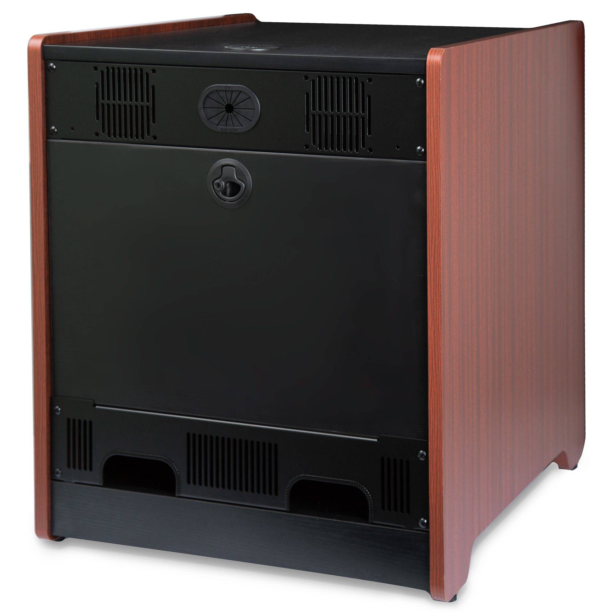 Rca Informatique - image du produit : 12U WOOD ENCLOSED OFFICE SERVER RACK - 300LBS (136KG) CAPACITY