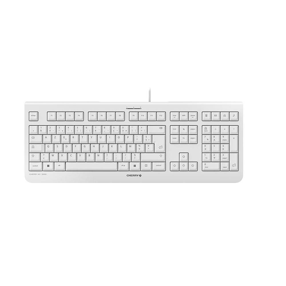 Rca Informatique - image du produit : CHERRY KC 1000 USB FRENCH PALE GREY