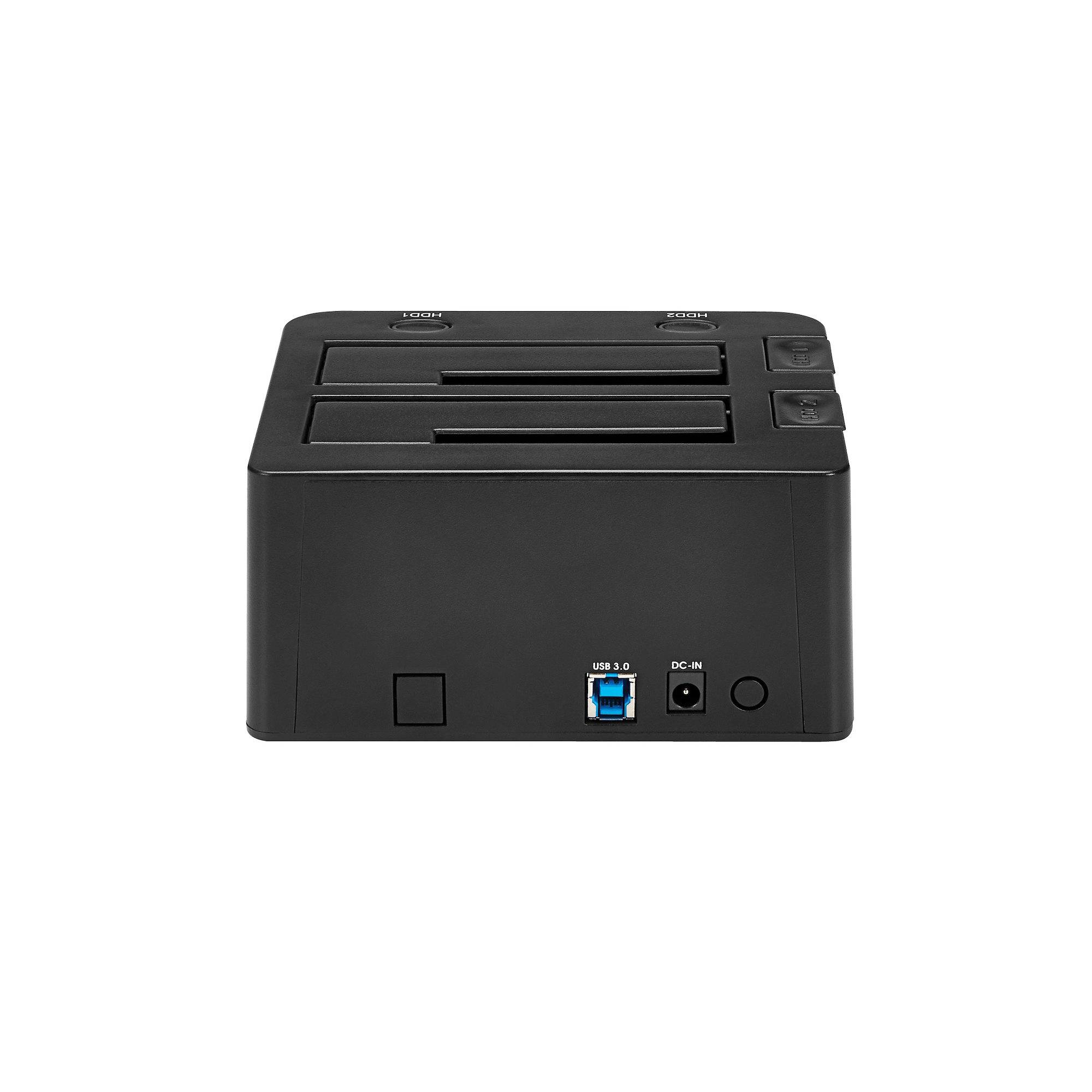 Rca Informatique - image du produit : DOCKING STATION USB 3.0 UASP 2 BAHIAS HDD SATA 2.5 O 3.5