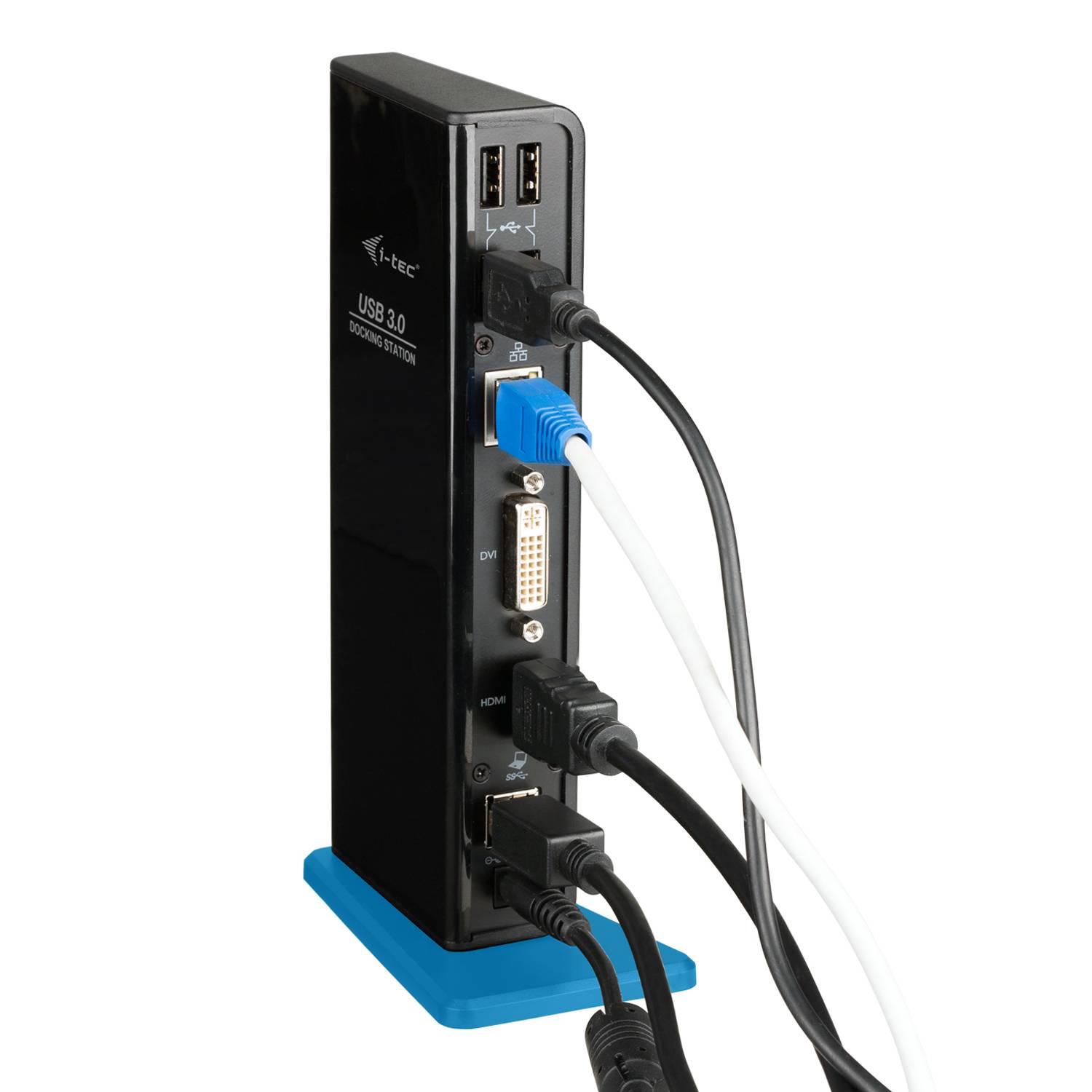 Rca Informatique - image du produit : I-TEC DUAL DOCKING STATION USB 3.0 1XDVI 1XHDMI 2048X1152