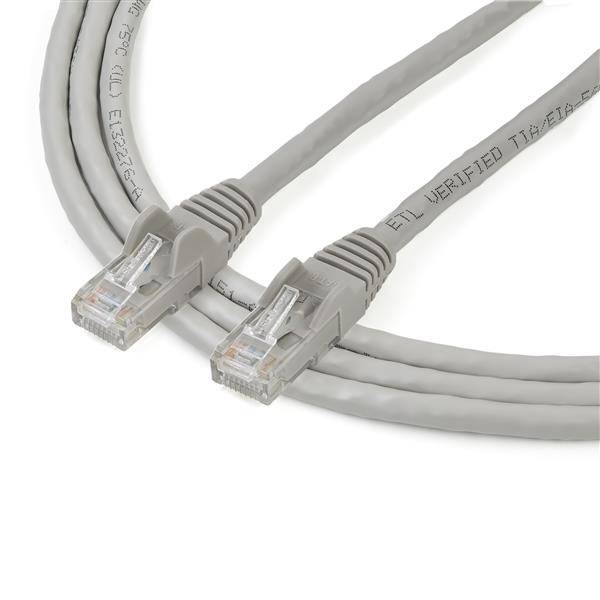 Rca Informatique - image du produit : 2M CAT6 GRAY SNAGLESS GIGABIT ETHERNET RJ45 CABLE MALE TO MALE