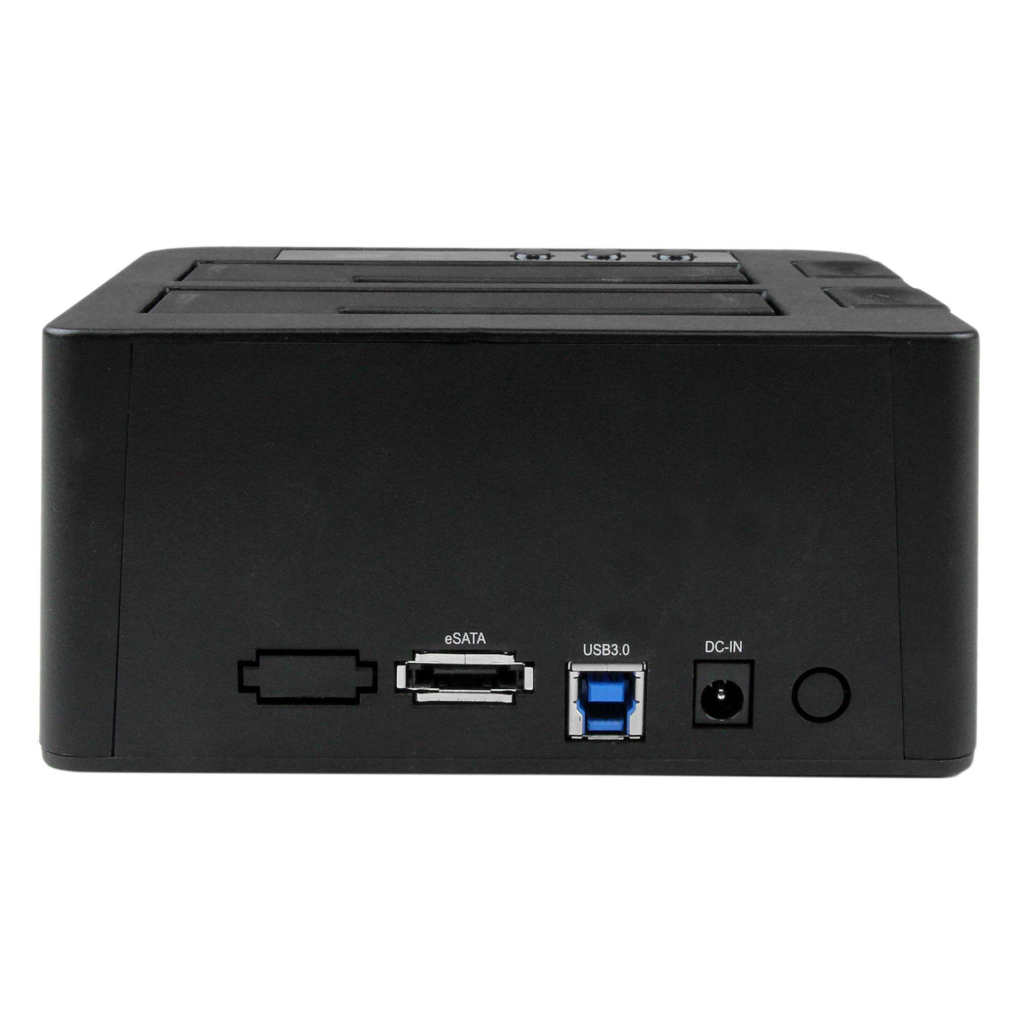 Rca Informatique - image du produit : DUPPLICATEUR AUTONOME 1 A 1 POUR HDD SATA - USB 3.0 / ESATA