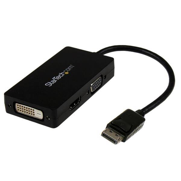 Rca Informatique - Image du produit : DISPLAYPORT TO VGA / DVI / HDMI ADAPTER 3-IN-1 DP CONVERTER